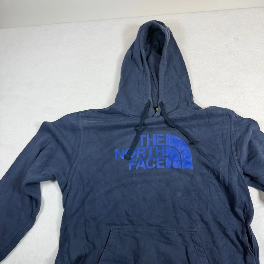 The North Face Mens Navy Blue Logo Pullover Hoodie Sweatshirt Medium NF0A3X8C